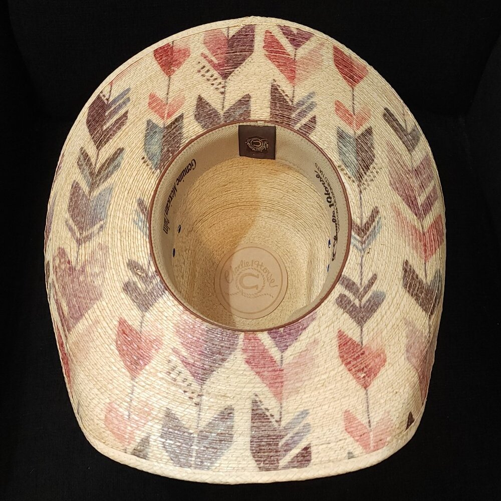 Charlie 1 Horse Straight Arrow Mexican Palm Cowboy Hat - Picture 6 of 12